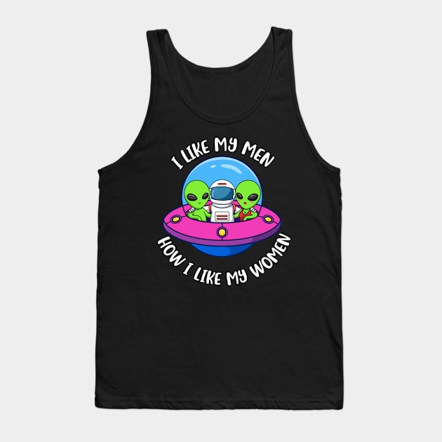 I Like Men And Women Funny Bisexual Gift Tank Top by CatRobot